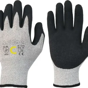 Neuheit Schnittschutzhandschuhe Solidstar 1443 Gr.8 grau/schwarz EN 388 PSA II 12 PA VE: 12 Paare