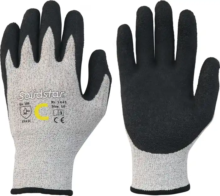 Neuheit Schnittschutzhandschuhe Solidstar 1443 Gr.8 grau/schwarz EN 388 PSA II 12 PA VE: 12 Paare