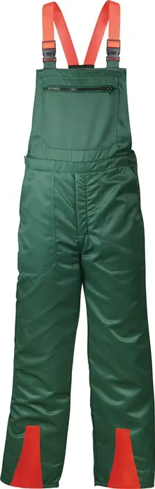 Super-Preis Schnittschutzlatzhose FICHTE Gr.60 grün/rot FELDTMANN