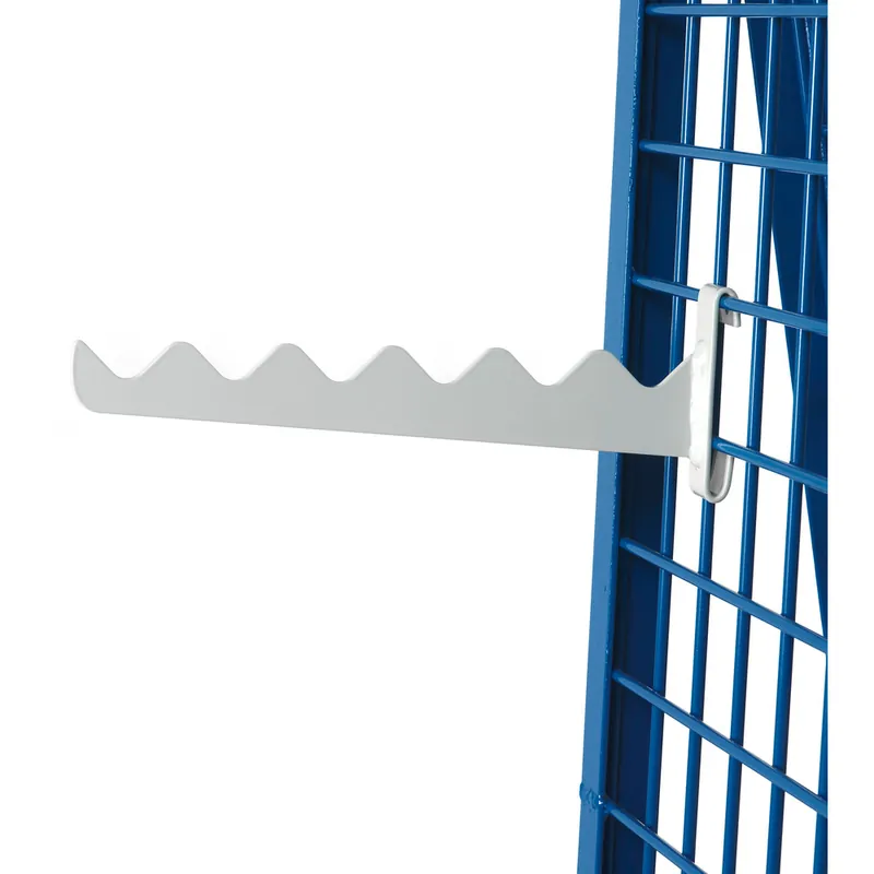 Abverkauf fetra Wellenträger Länge 320 mm Stahl lichtgrau, RAL 7035 Wellenabstand 55 mm passend für Werkstückwagen