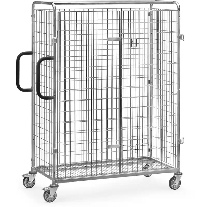 fetra Doppelflügeltür 2-flügelig anschraubbar Drahtgitter verzinkt f. Kommissionierwagen L1491xB690xH1625mm Sonderangebot