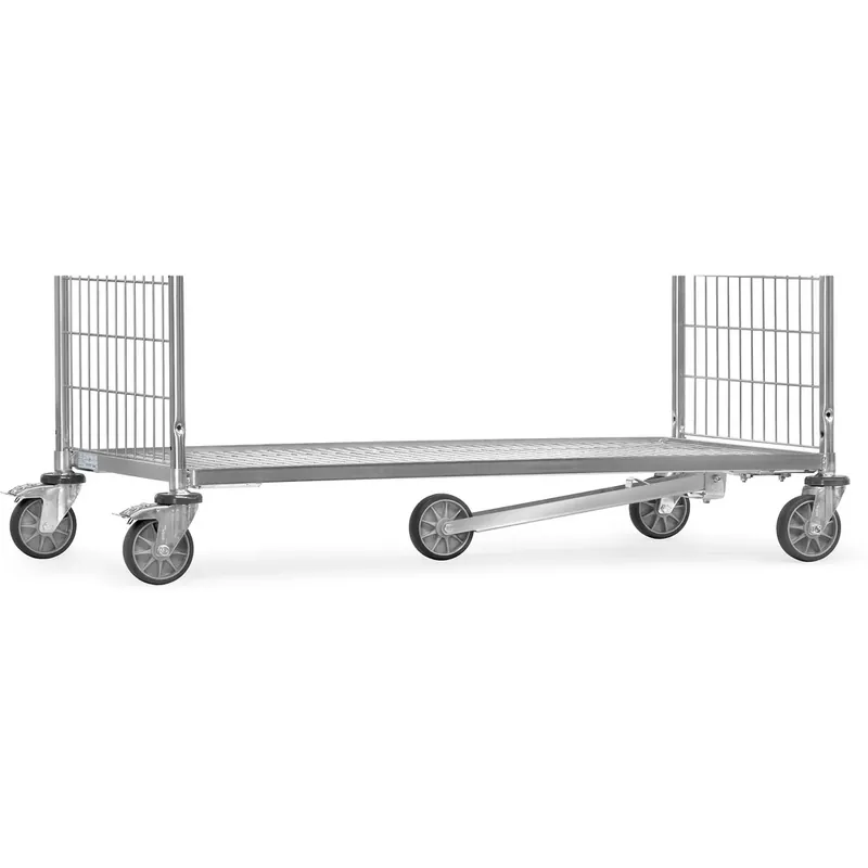 Neue Ware fetra Spurrolle an Profilstahlarm 125 mm TPE Kommissionierwagen L 1491 x B 690 mm