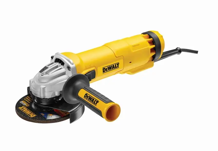 DeWalt Winkelschleifer, 125mm 1400W Spindel M14, L.-Drehz. 11500min-1 Epoxyd-Harz-Wi. Neue Kollektion