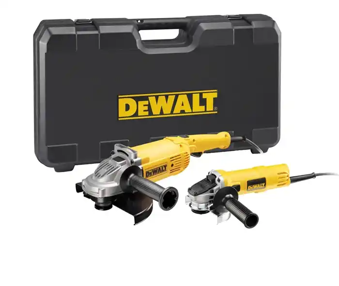 Expressversand DeWalt Winkelschleifer, DWE494TWIN, Doppelset 2200W/230mm und 900W/125mm,