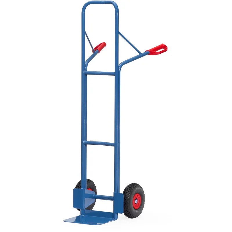 Versand Am Gleichen Tag fetra Stappelkarre aus Stahlrohr pulverbeschichtet blau/RAL 5007 Höhe 1600 mm