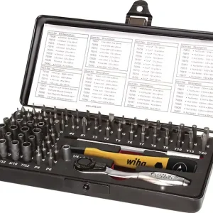 Versand Am Gleichen Tag Feinmechanikerbitset 7000SK65ESD 66-tlg.m.C4-Bits in Ku.-Kass.65-tlg.WIHA