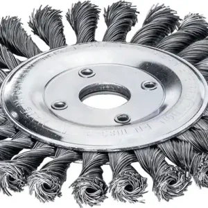 Zopfrundbürste D.115mm Bohr.Drahtstärke 0,5mm STA 14mm 12500min-¹ LESSMANN Bestpreis