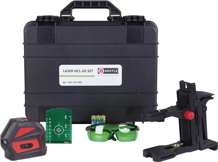 Garantierte Lieferung Kreuzlinienlaser NCL-2G SET 20 (50 m.Empfänger)m ± 3 mm/10m NESTLE