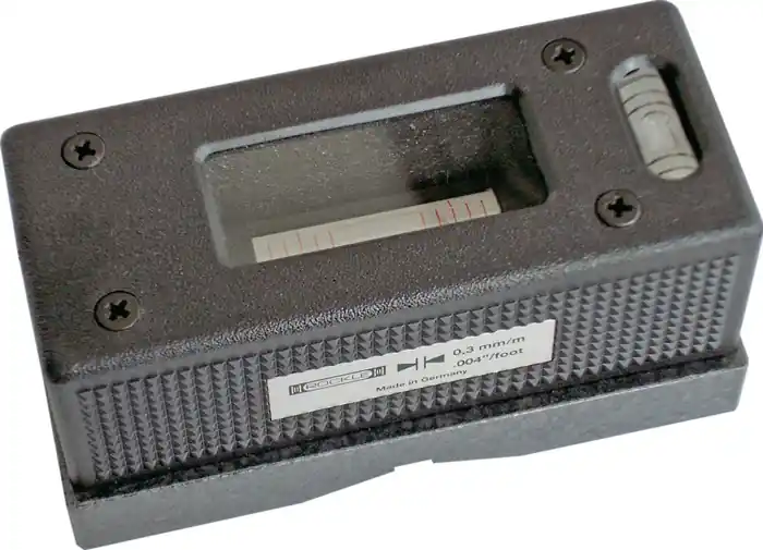 Neuheit Kurbelzapfenwasserwaage DIN 877 Genauigk.0,1 mm/m 0,2 mm/m 90x42x42mm ROECKLE