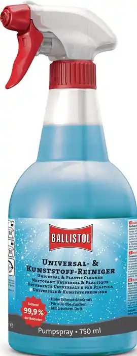 Universal- u.Kunststoff-Reiniger 750ml Sprühflasche BALLISTOL VE: 6 Stück Sofort Bestellen