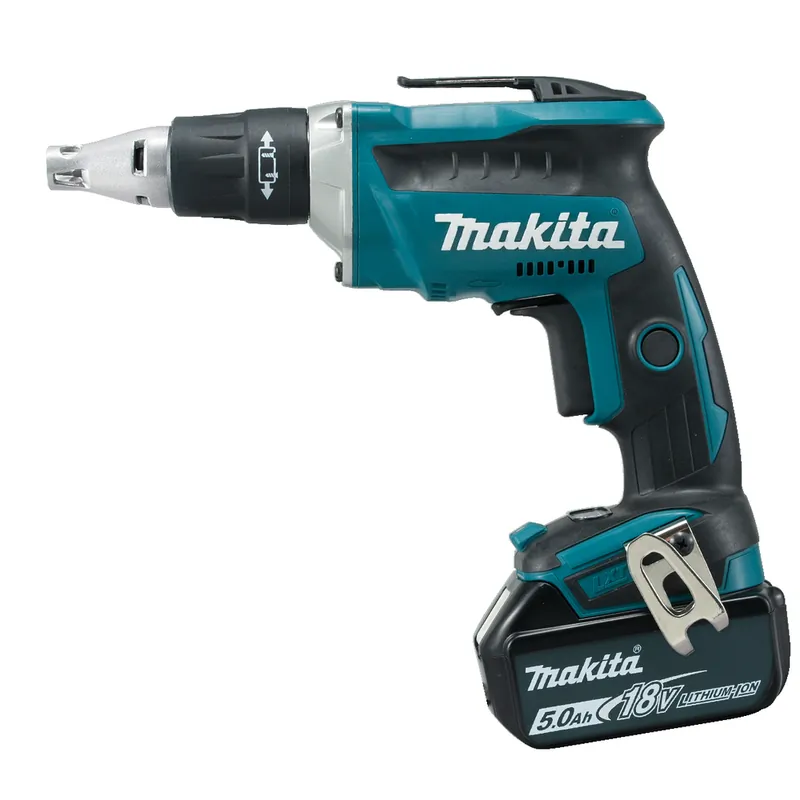 Makita DFS452RTJ Akku-Schnellbauschrauber 18V / 5,0 Ah, 2 Akkus + Ladegerät im MAKPAC Ausverkauf