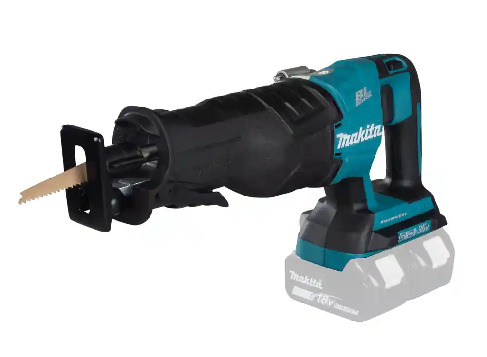 Preiswert Makita DJR360ZK Akku-Reciprosäge 2x18V (ohne Akku, ohne Ladegerät) im Transportkoffer