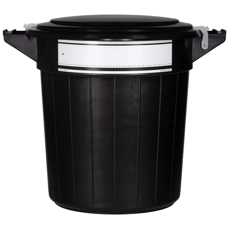 Nur Heute LISTER Futterfass FU 983 80 Liter inklusive Deckel Schwarz