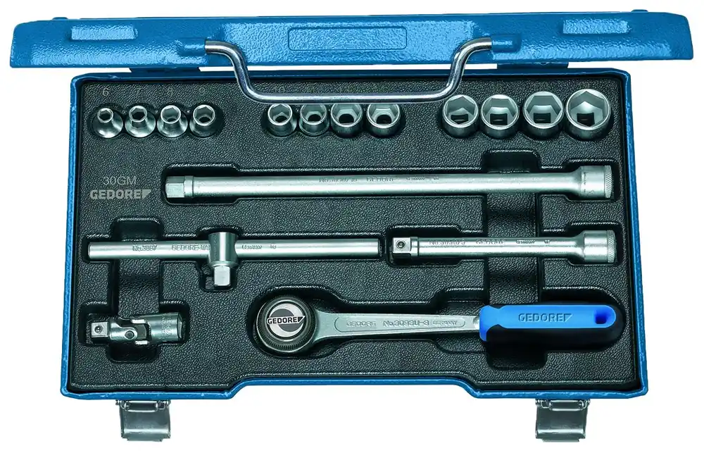 Top-Angebot GEDORE GMU-10 30 Steckschlüssel-Satz 3/8" 17-teilig 6-kant 43617 mm