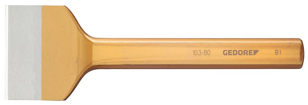 GEDORE Fugenmeißel 103-80 flachoval 80 mm Geprüft
