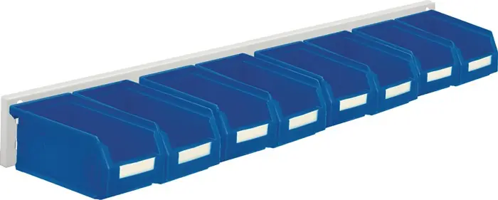 Sichtlagerkastenset H100xB920xT180mm Stahlblech/Polyethylen Ku.-besch.blau Angebot