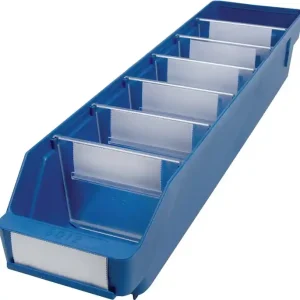 Schnäppchen Regalkasten L500xB120xH95mm blau PP VE: 30 Stück