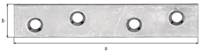 Flachverb.L.80mm B.15mm S.1,75mm STA sdmverz.Löcher 4 GAH VE: 100 Stück Jetzt Kaufen