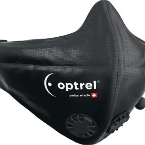 Preisknaller Mund-Nasenmaske schwarz POM,Polyester,PU Ventil 2 St.OPTREL