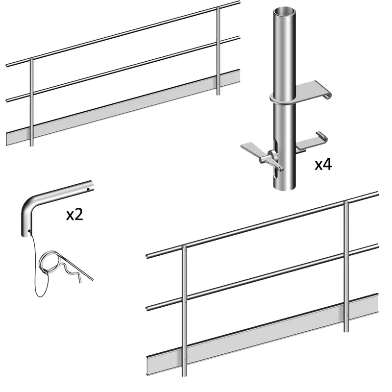 Bestseller Layher Seitenschutz für Alu-Steg 600 LAY1348475 (4,75 Meter)