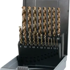 Versand Am Gleichen Tag Spiralbohrer-Satz DIN 338 UNI D.1-10x0,5mm HSS-Co5 19-tlg.