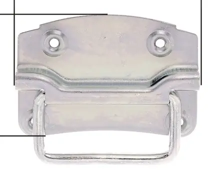 Günstig Kistengriff Höhe85mm Breite120mm STA galv.verz.d.pass.Löcher 4 GAH VE: 10 Stück