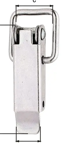 Kistenverschluss H.49mm B.13mm STA roh galv.verz.d.pass.GAH VE: 50 Stück Preisreduziert