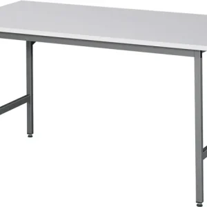 Arbeitstisch Jerry B1500xT800xH800-850mm Arbeitsplatte Melamin Gestell grau RAU Preis Gesenkt