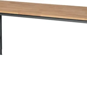 Werktisch Tom B2000xT800xH760-1080mm Arbeitsplatte Buche Gestell anthrazitgrau Preisknaller