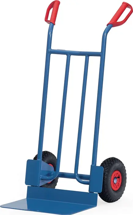 Versand Am Gleichen Tag Sackkarre Schaufel-L300xB480mm H.1150mm Trgf.250kg Luft-Bereifung blau FETRA