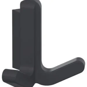 Letzte Chance Doppelhaken Ser.477 matt,elastisch Ku.(TPU) 50 stahlblau H.69mm HEWI