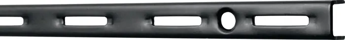 Versand Am Gleichen Tag Wandsch.L.1000mm schwarz ma STA einreihige Lochung ALFER ALUMINIUM VE: 10 Stück