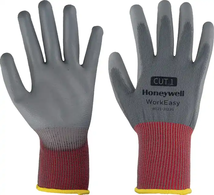 Handschuh Workeasy 13G GY PU 1 Gr.10 grau/rot EN 388 PSA II HONEYWELL VE: 10 Paare Angebot