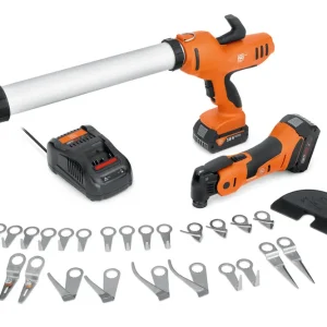 Finale Aktion FEIN 18V Akku-Kartuschenpresse und Akku-MultiMaster AKP 18-600 AS Autoglaser-Set TOP
