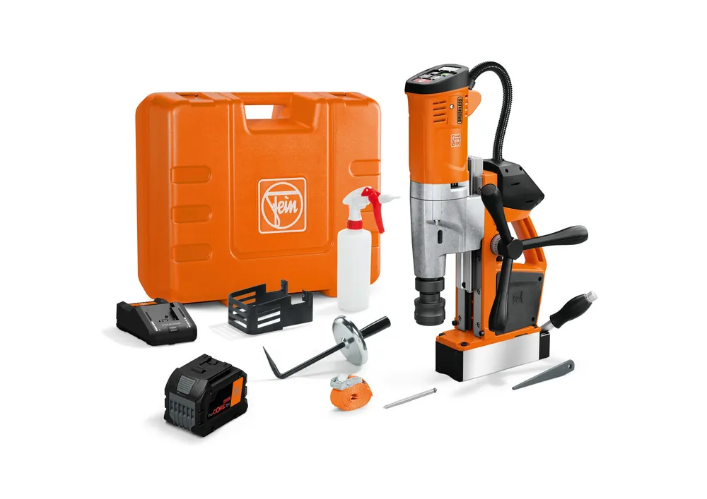 FEIN 18V Akku-Universal-Magnet-Kernbohrmaschine bis 35 mm AKBU 35 PMQW 18 V AS Set 1x 12 Ah Direktkauf