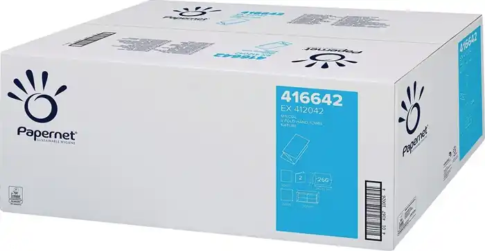 Neue Ware Falthandtuch 2-lag.weiß L.ca.240 mmxB.ca.230mm PAPERNET