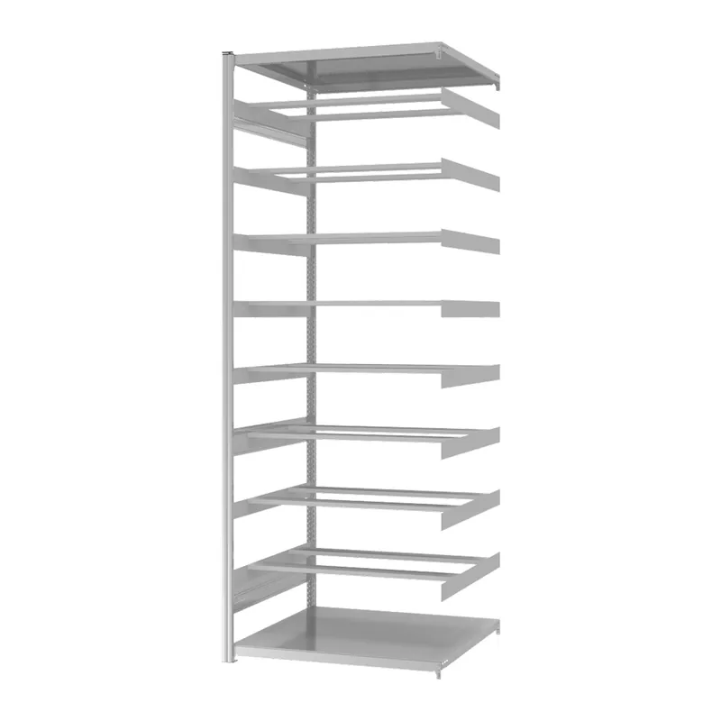 Preis Gesenkt hofe Anbau-Pendelheftregal für Beidseitige Nutzung - Stecksystem ORION PLUS - 1000x800mm 2700mm RAL7035
