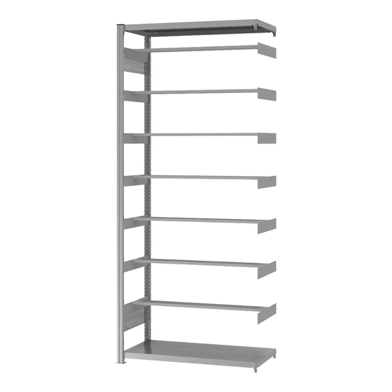 Must-Have hofe Anbau-Pendelheftregal für Einseitige Nutzung - Stecksystem ORION PLUS - 1000x300mm 2350mm Verzinkt