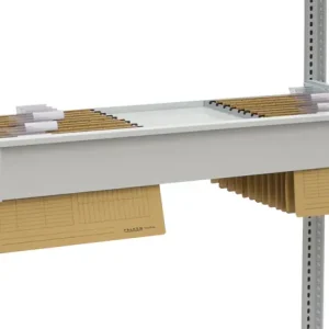 Neuheit hofe Auszug für Hängemappen - Ein- und beidseitige Nutzung - Passend für 1000x300mm - lichtgrau