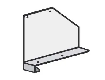 Abverkauf hofe Fachteiler 250 x 200 mm (TxH) - Lichtgrau