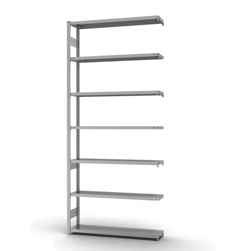 Sichere Zahlung hofe Anbau-Fachbodenregal für Beidseitige Nutzung - Stecksystem ORION PLUS - Fachlast 200 kg - H3000 B1300 T300 mm - Verzinkt