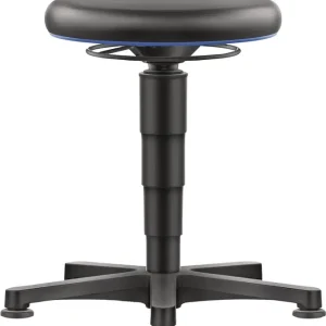 Sale Drehhocker Bodengleiter Kunstleder Kunstleder schwarz Sitz-H.450-650mm BIMOS