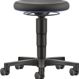 Direkt Vom Hersteller Drehhocker Rl.Kunstleder schwarz Sitz-H.450-650mm BIMOS