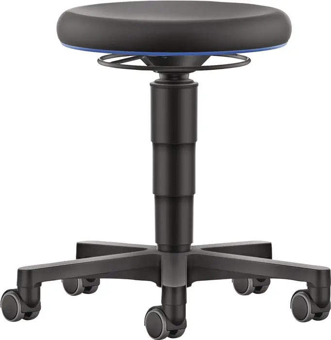 Direkt Vom Hersteller Drehhocker Rl.Kunstleder schwarz Sitz-H.450-650mm BIMOS