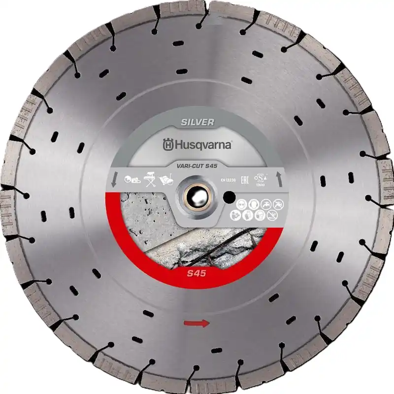 Jetzt Bestellen Husqvarna Diamanttrennscheibe Vari-Cut S45 - Ø 350 mm - Aufnahme Ø 25.4/20 mm