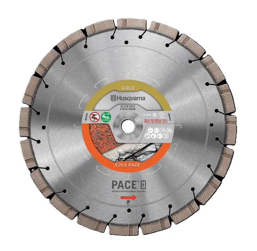 Garantierte Lieferung Husqvarna Diamanttrennscheibe Elite-Cut S35S Pace - Ø 300 mm - Aufnahme Ø 25.4/20 mm