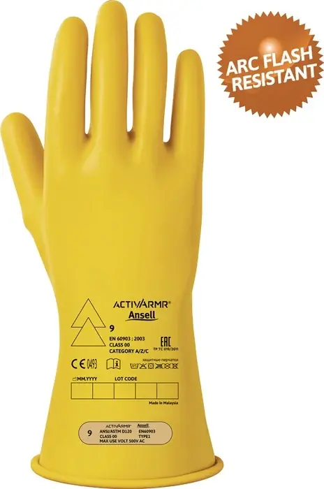 Elektrikerschutzhandschuh ActivArmr® RIG0011Y Gr.8 gelb Solange Der Vorrat Reicht
