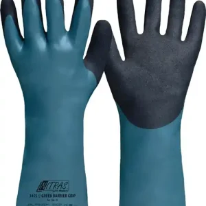 Chemiehandschuhe Green Barrier Grip Gr.9 grün/schwarz EN 388,EN 374 VE: 12 Paare Heißes Angebot