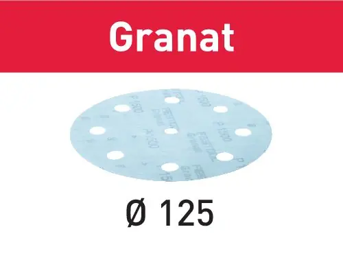 Zertifiziert Festool Schleifscheibe STF D125/8 P1000 GR/50 Granat