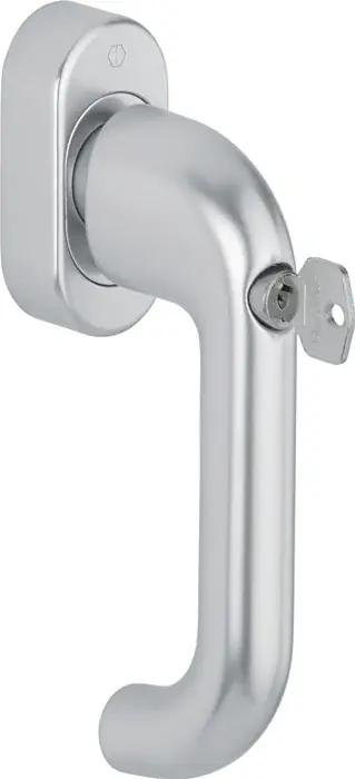 Fenstergriff Paris 038S/UD9056 Alu.F1/naturfarbig SecuSan® 32-42mm HOPPE Letzte Chance
